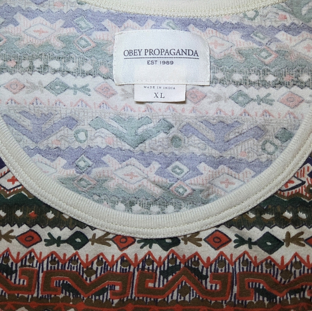 Obey Multicolor Patterned Tank Top - image 2